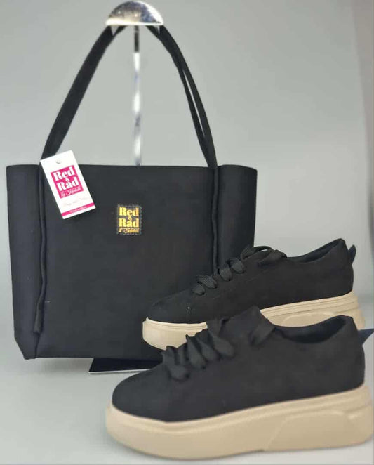 BASKET AVEC SAC DAIM