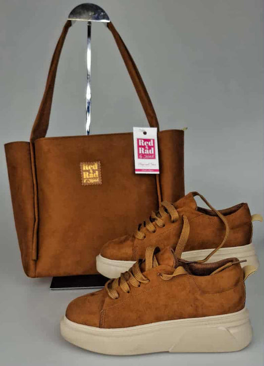 BASKET AVEC SAC DAIM